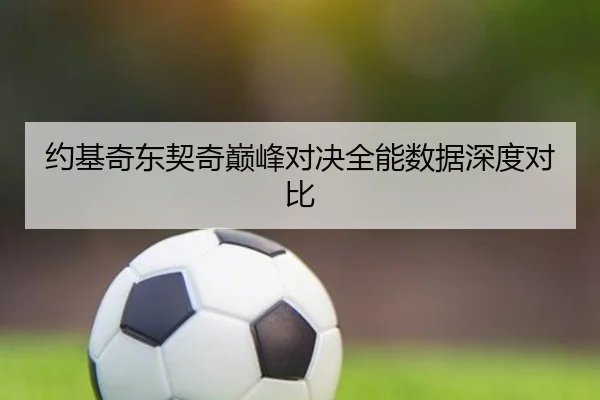 约基奇东契奇巅峰对决全能数据深度对比